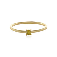 Gelber I2 Brillant-Goldring