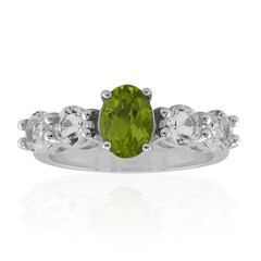 Burmesischer Peridot-Silberring