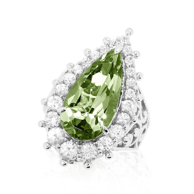 Grüner Amethyst-Silberring (Dallas Prince Designs)