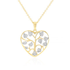I3 (J) Diamant-Silberhalskette
