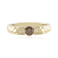 I1 Schokoladen-Brillant-Goldring (de Melo)