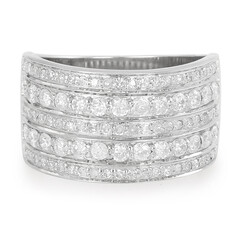 Diamant-Silberring