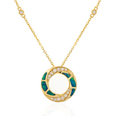 Lightning Ridge-Schwarzer Opal-Goldhalskette (CIRARI)