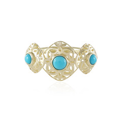 Sleeping Beauty-Türkis-Goldring (Ornaments by de Melo)