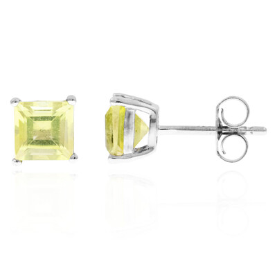 Ouro Verde-Quarz-Silberohrringe