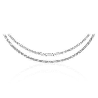 Silber-Popcornkette - 50 cm - 9,81 g