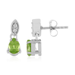 Peridot-Silberohrringe