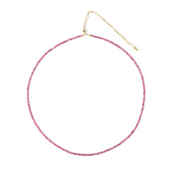 Pinkfarbener Turmalin-Silberhalskette