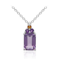 Amethyst-Silberhalskette