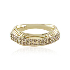 I2 Champagner-Diamant-Goldring (Ornaments by de Melo)