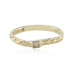 I2 Schokoladen-Diamant-Goldring (Ornaments by de Melo)
