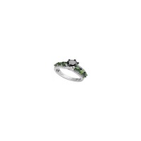 Schwarzer Diamant-Goldring