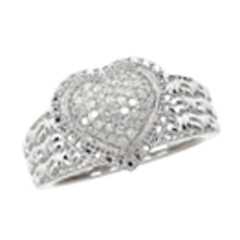 Diamant-Silberring
