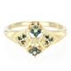 Fancy-Diamant-Silberring