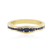 Blauer Saphir-Silberring