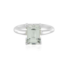 Grüner Amethyst-Silberring