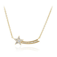 Weißer Topas-Silbercollier