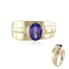 AAA-Tansanit-Goldring (de Melo)