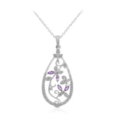 Amethyst-Silberhalskette