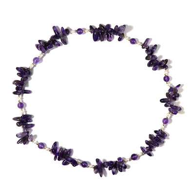 Sambia-Amethyst-Halskette (Riya)