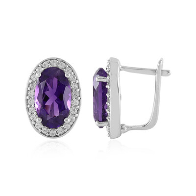 Amethyst-Silberohrringe