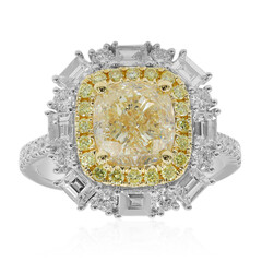 Gelber SI2 Brillant-Goldring (CIRARI)