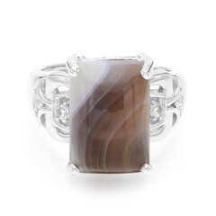 Botswana-Achat-Silberring