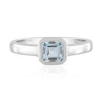 Brasilianischer Aquamarin-Silberring