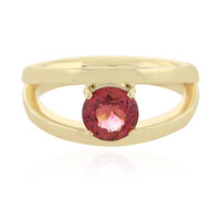 Nigerianischer Neon-Turmalin-Goldring (AMAYANI)