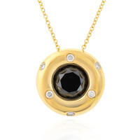 Schwarzer Diamant-Goldhalskette (de Melo)