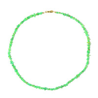 Äthiopischer Grüner Opal-Silberhalskette