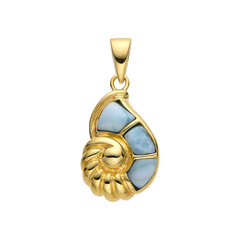 Larimar-Silberanhänger