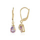 Lavendel-Amethyst-Silberohrringe