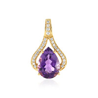 Sibirischer Amethyst-Silberanhänger