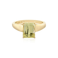 Kanariengelber Kunzit-Goldring