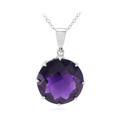 Sambia-Amethyst-Silberhalskette