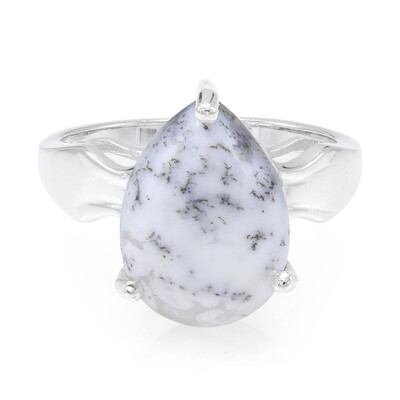 Dendriten-Achat-Silberring