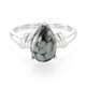Schneeflocken-Obsidian-Silberring