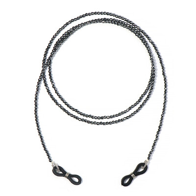 Schwarzer Hämatit-Brillenkette