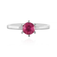 Pinkfarbener Madagaskar-Saphir-Silberring