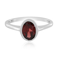 Indischer Granat-Silberring