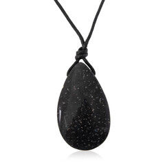 Versteinertes Palmenholz-Collier (Bali Barong)