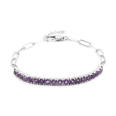 Amethyst-Silberarmband