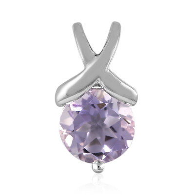 Lavendel-Amethyst-Silberanhänger