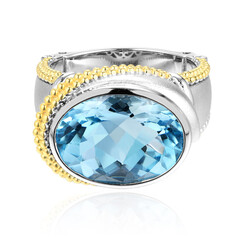 Himmelblauer Topas-Silberring (Dallas Prince Designs)
