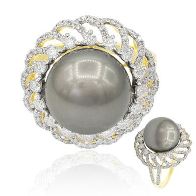 Tahitiperlen-Goldring (TPC)
