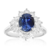 Ceylon-Saphir-Platinring (CIRARI)