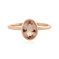 Pfirsich-Morganit-Goldring