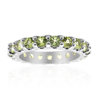 Burmesischer Peridot-Silberring