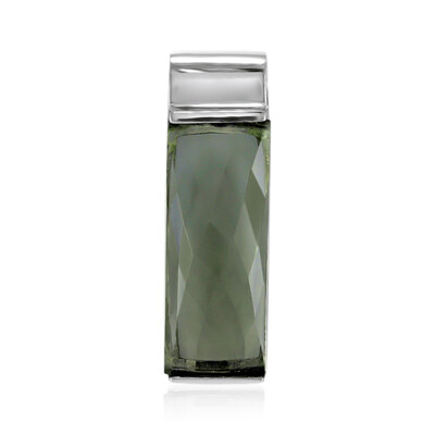 Grüner Amethyst-Silberanhänger (MONOSONO COLLECTION)